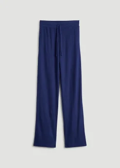 Open-Bottom Waffle Lounge Pants for Tall Women