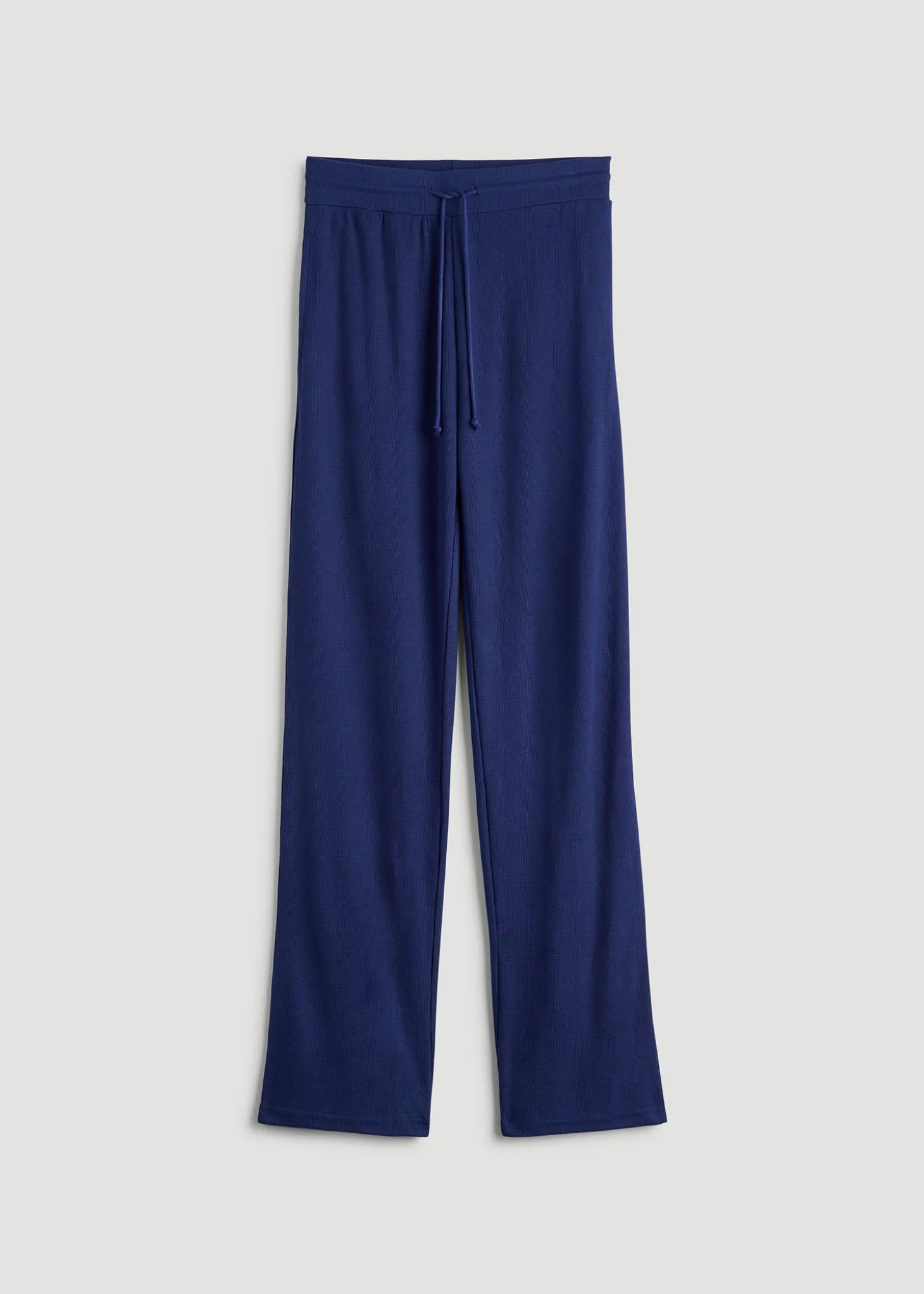 Open-Bottom Waffle Lounge Pants for Tall Women