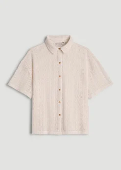 Openwork Loose Knit Top for Tall Women