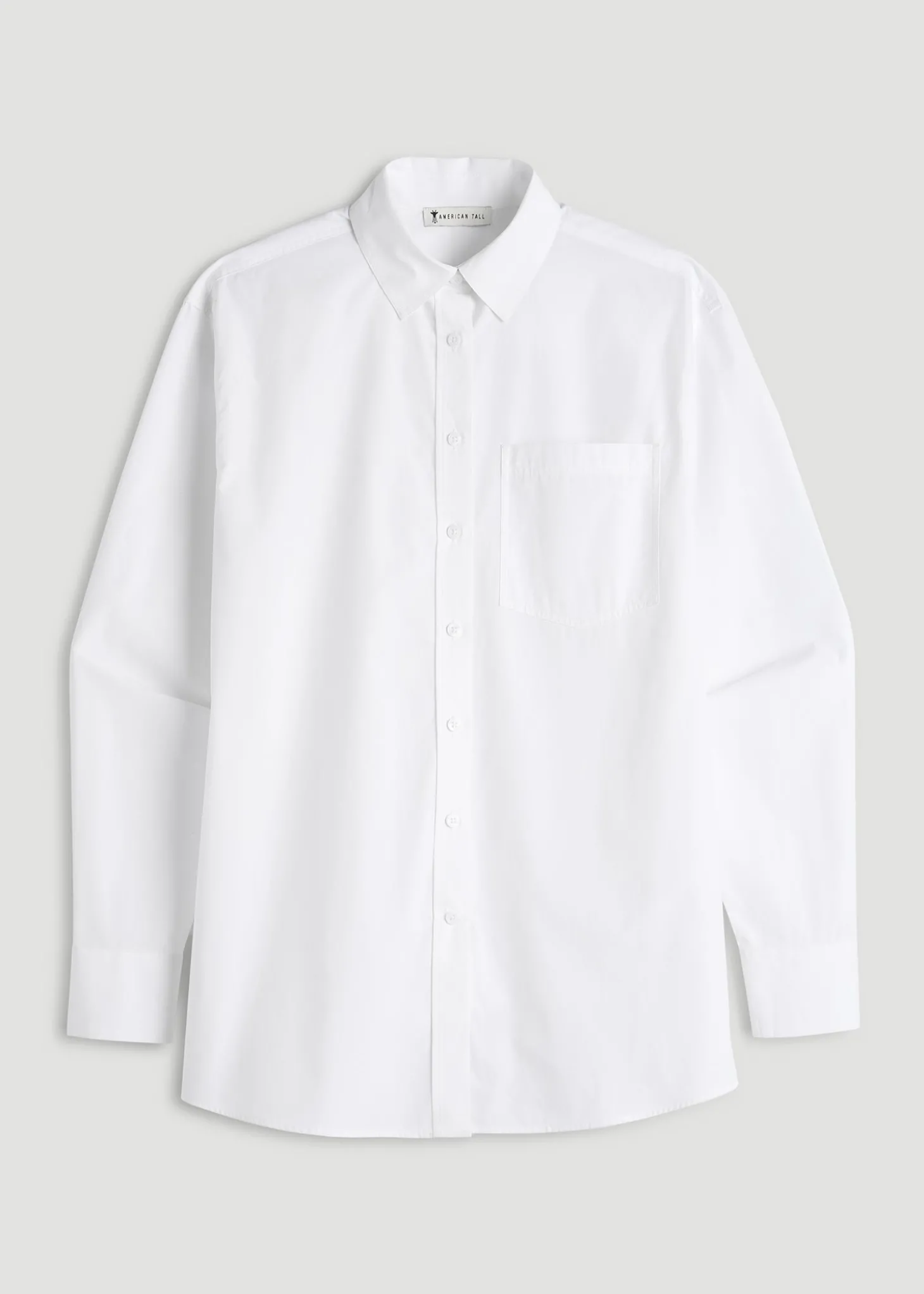Oversized Poplin Button for Tall Women Shirt