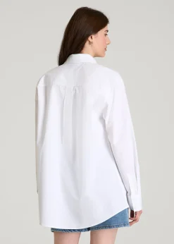 Oversized Poplin Button for Tall Women Shirt