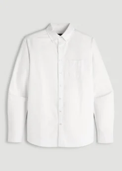 Oxford Cloth Button Down Shirt for Tall Men
