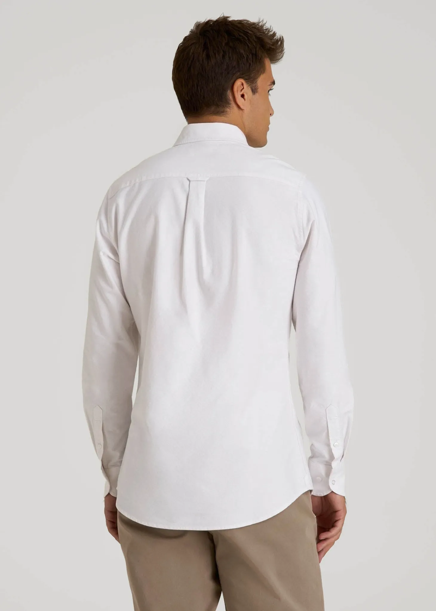 Oxford Cloth Button Down Shirt for Tall Men