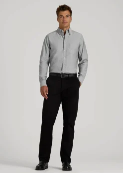 Oxford Cloth Button Down Shirt for Tall Men