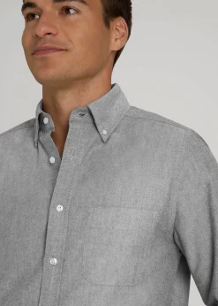 Oxford Cloth Button Down Shirt for Tall Men
