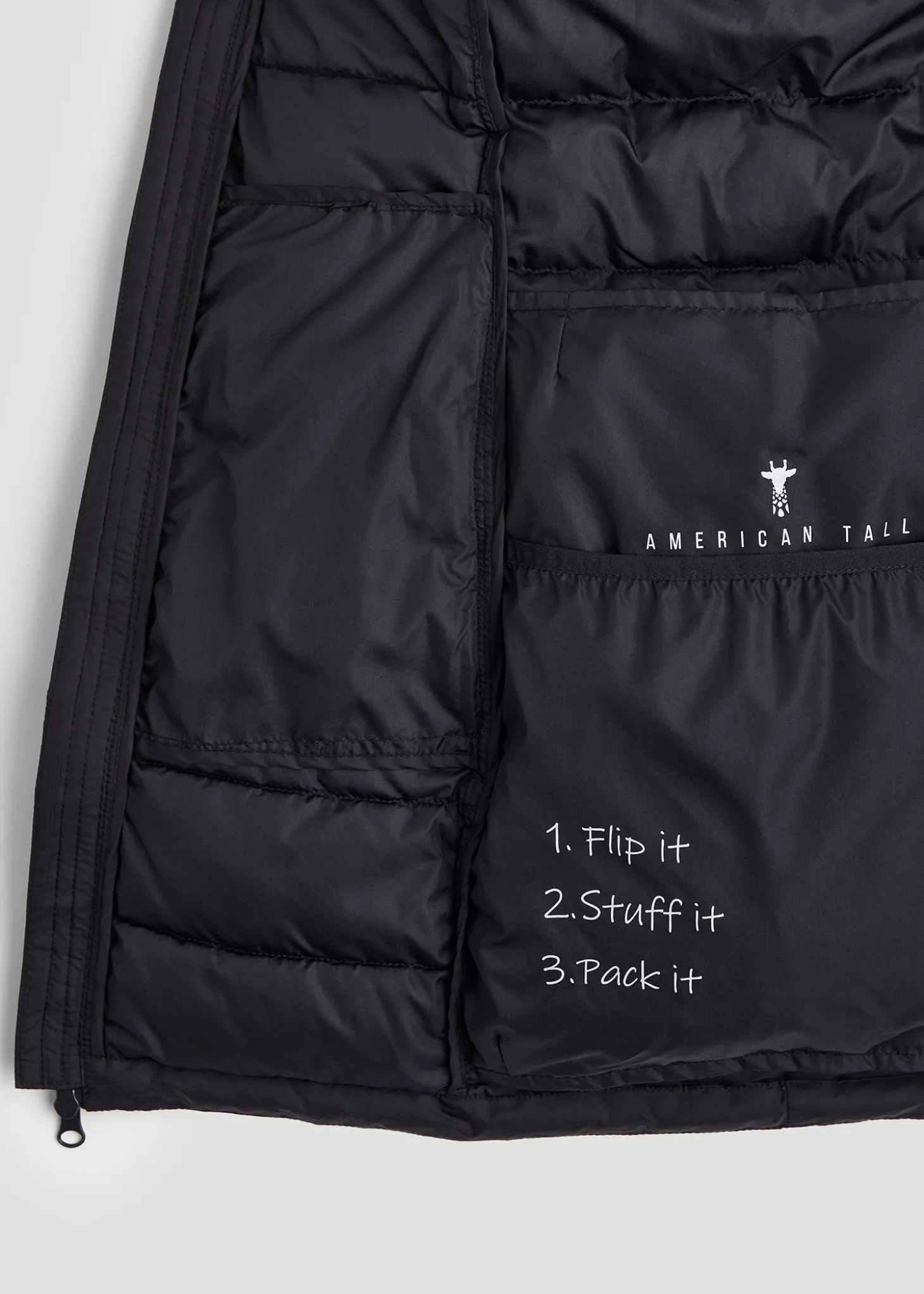 Packable Puffer Jacket for Tall Women