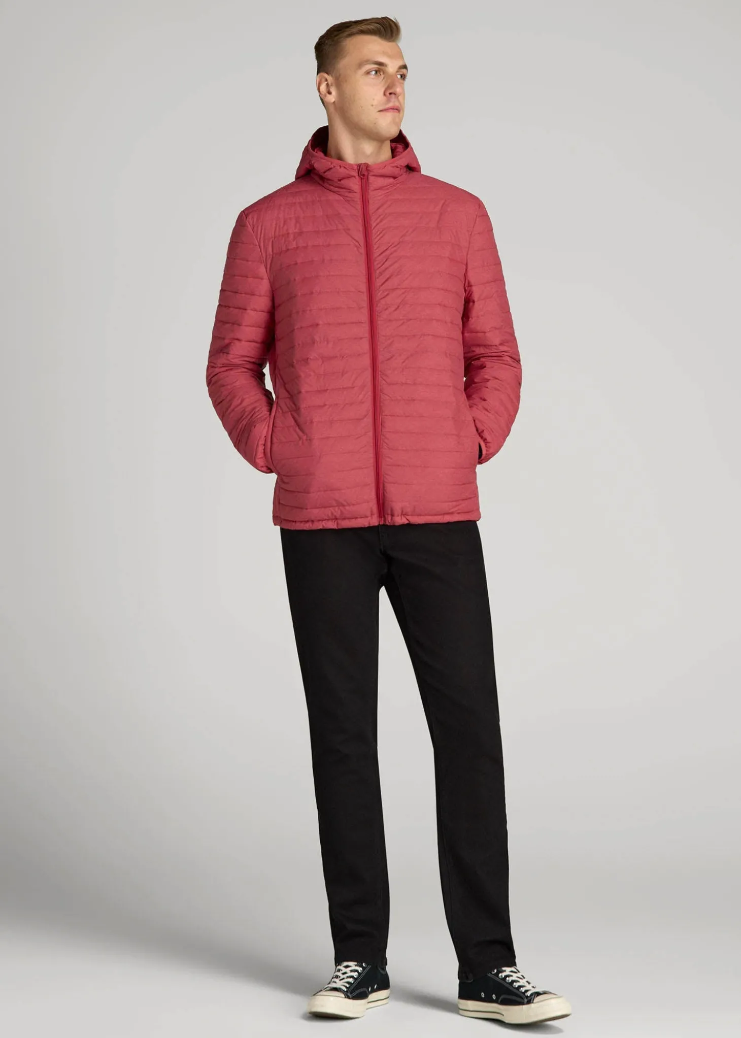 Packable Puffer Jacket for Tall Men