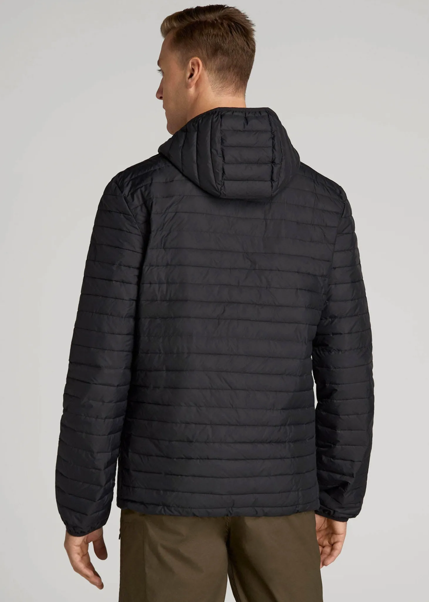 Packable Puffer Jacket for Tall Men