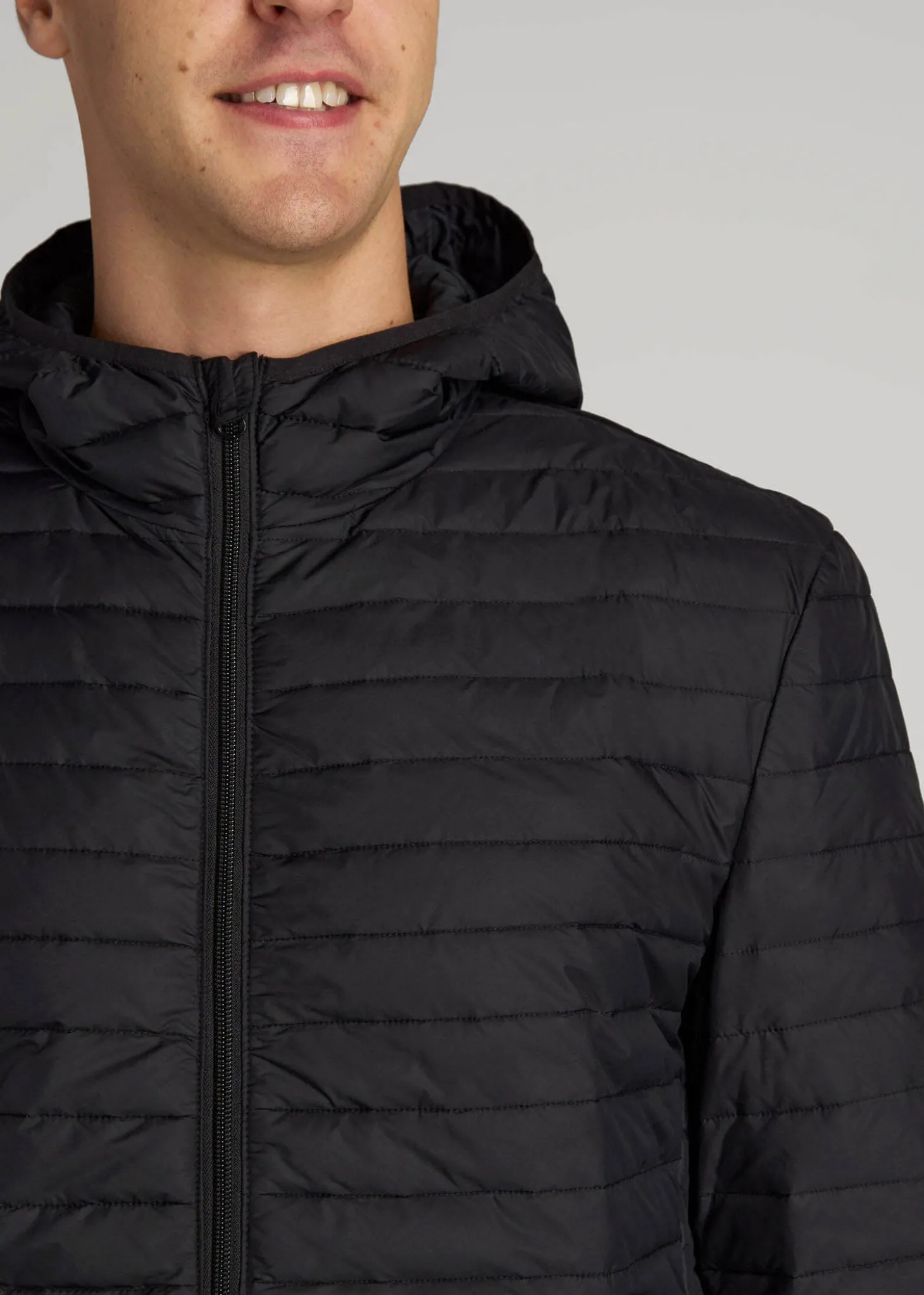 Packable Puffer Jacket for Tall Men