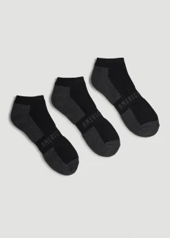 3-Pack Ankle Socks for Tall Men