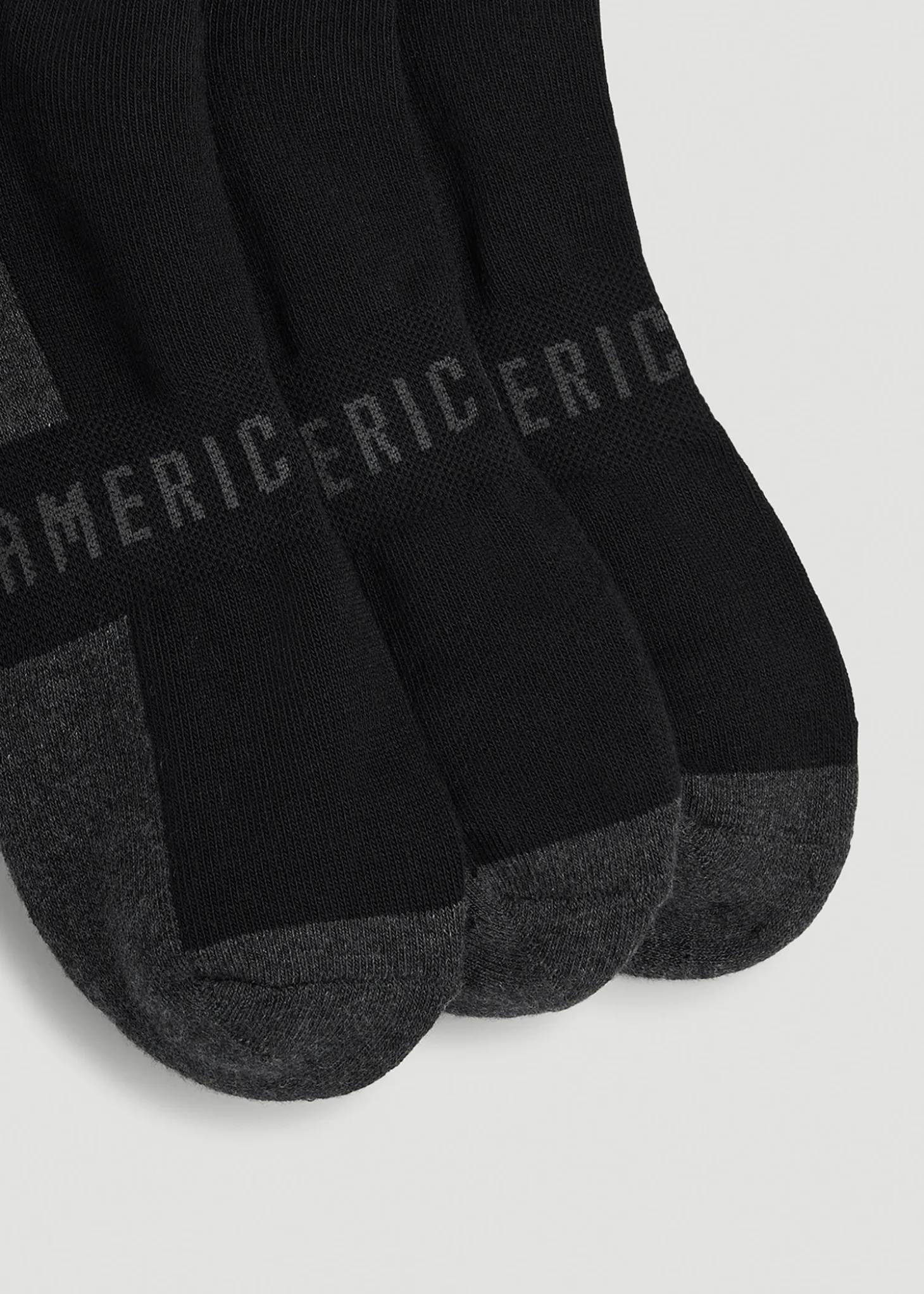 3-Pack Crew Socks for Tall Men
