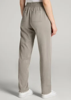 Patch Pocket Twill Pants for Tall Women