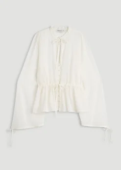 Peasant Chiffon Blouse for Tall Women