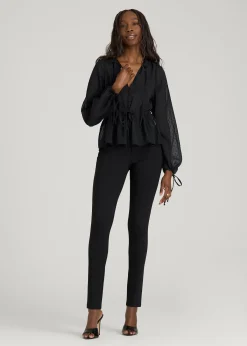Peasant Chiffon Blouse for Tall Women