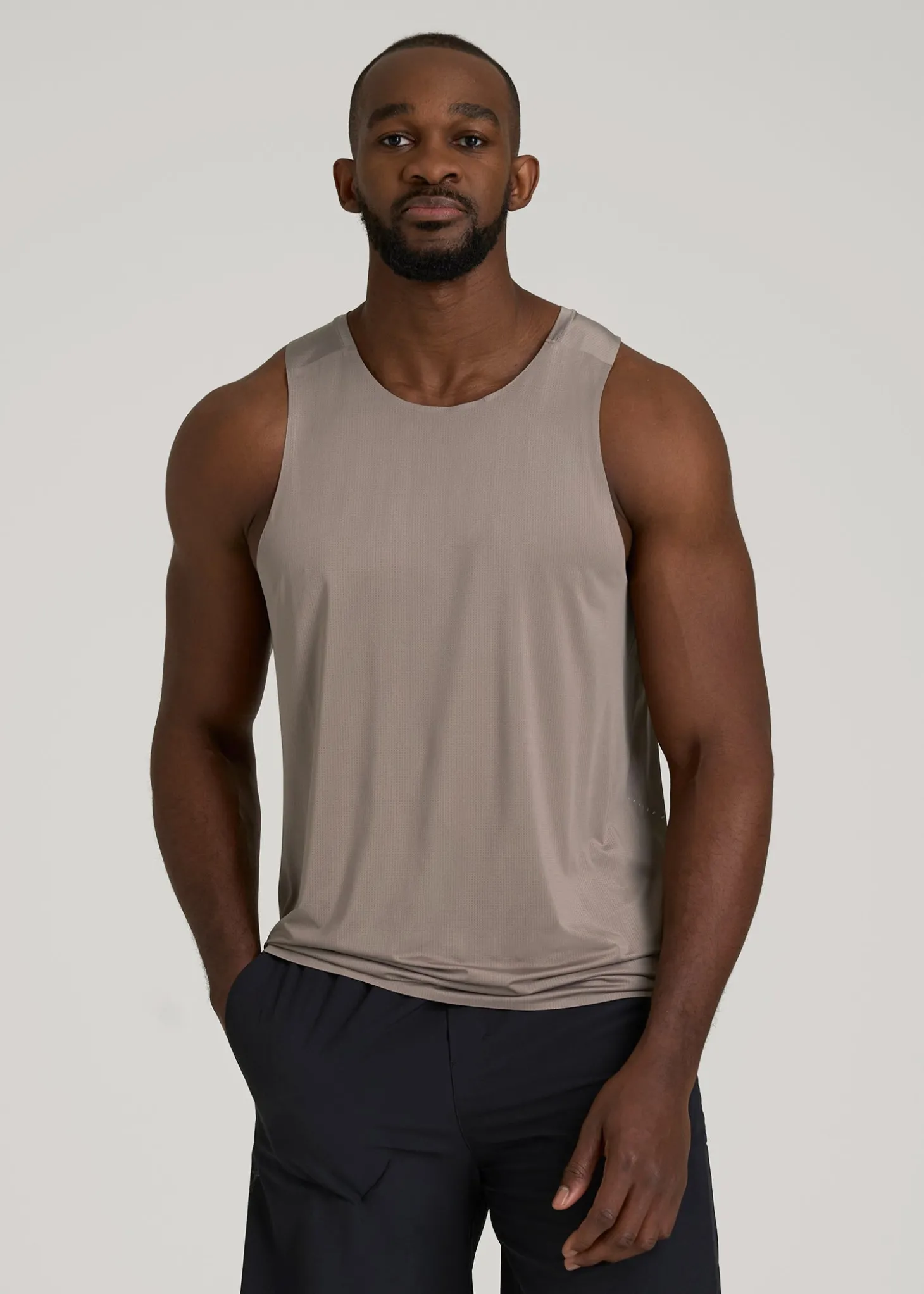 Perforated Training Singlet for Tall Men