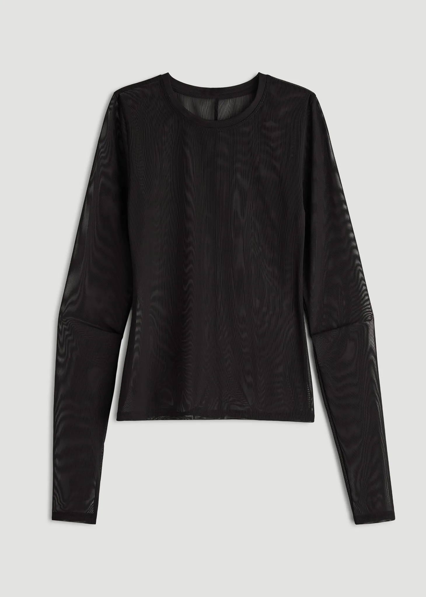 Power Mesh Fitted Long Sleeve Top for Tall Women