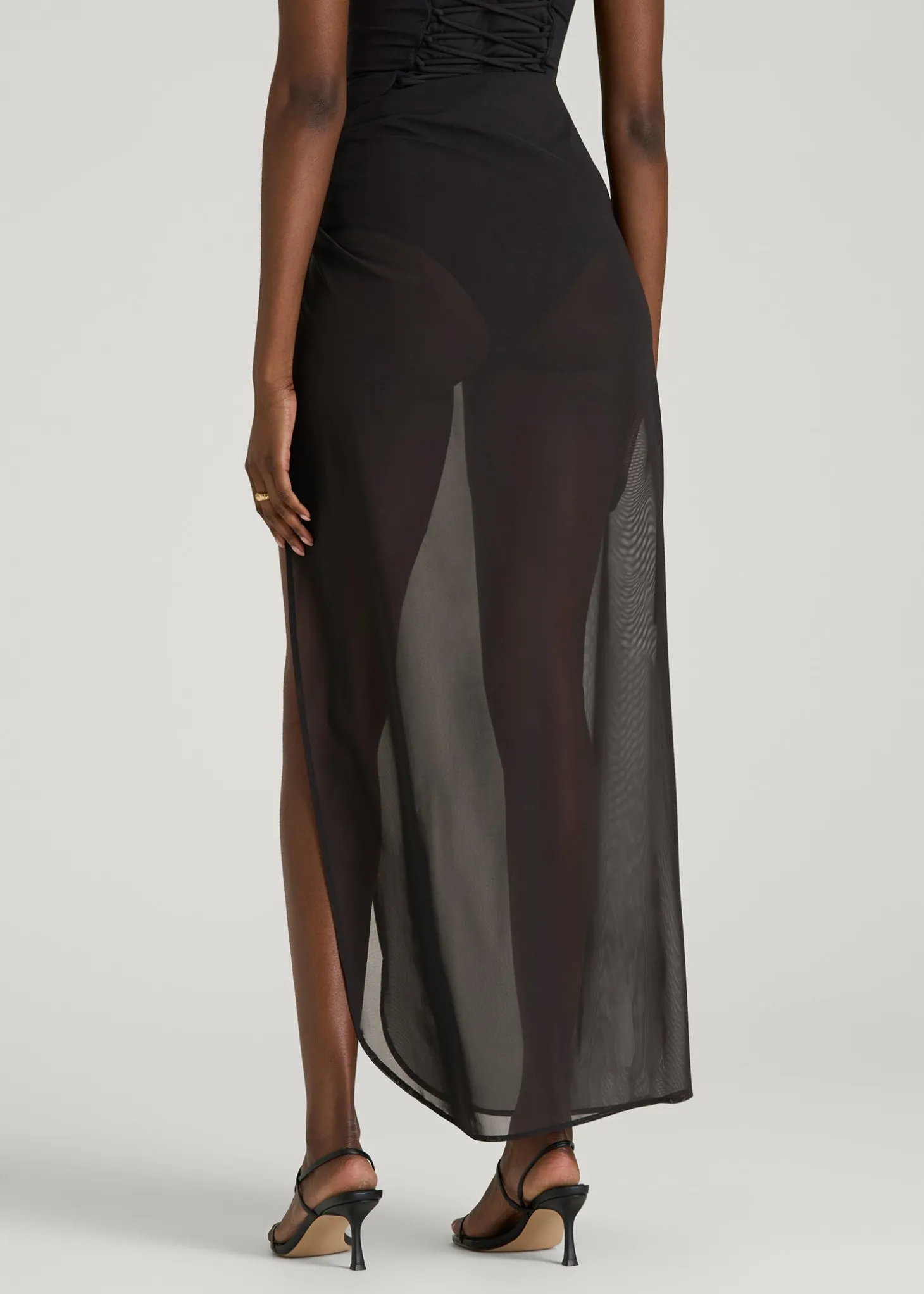 Power Mesh Long Sarong for Tall Women