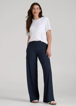 Pull-On Breezy Wide Leg Pants for Tall Women