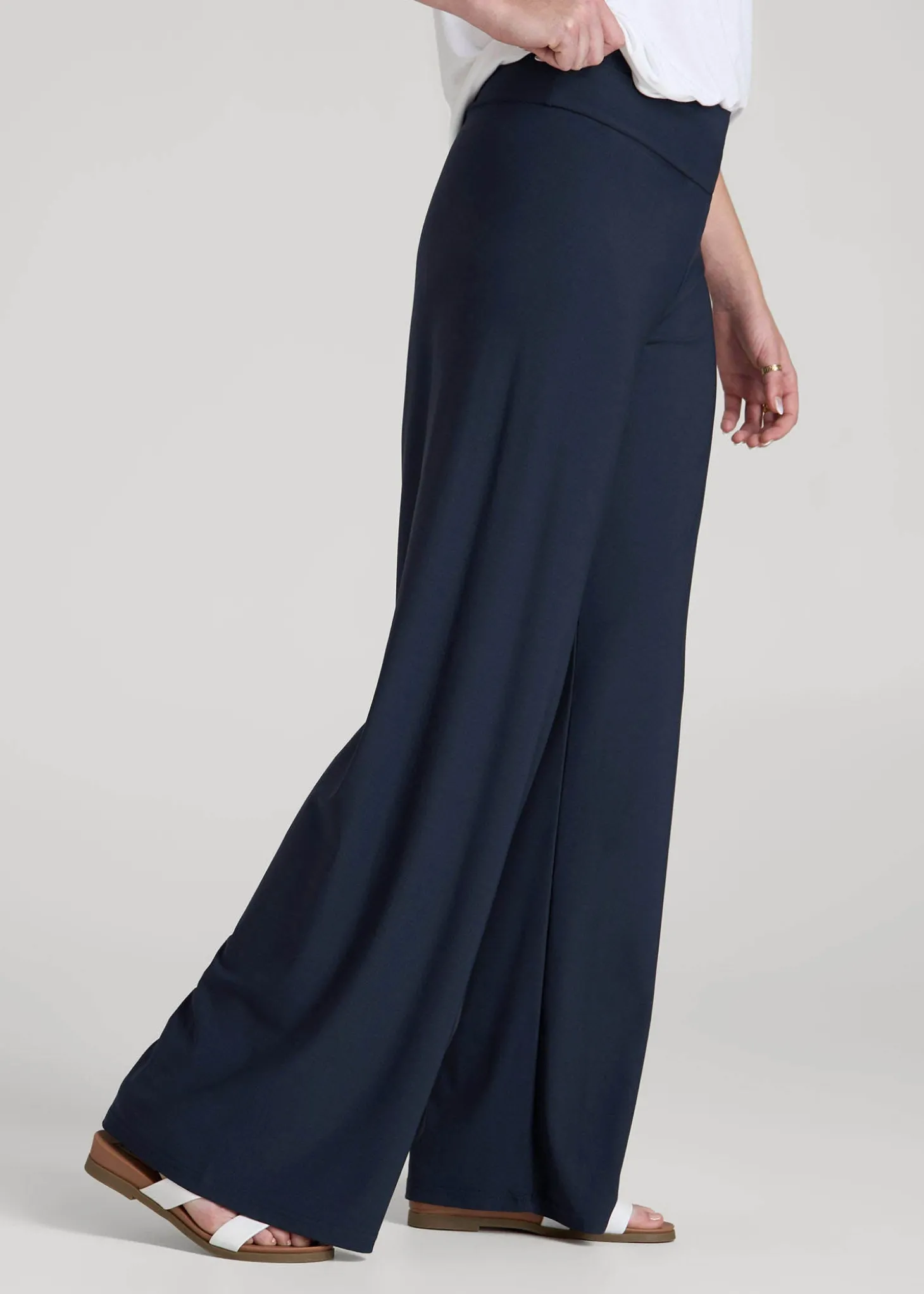Pull-On Breezy Wide Leg Pants for Tall Women