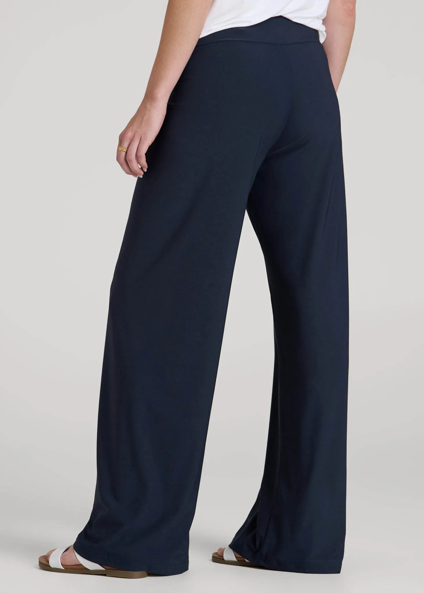 Pull-On Breezy Wide Leg Pants for Tall Women