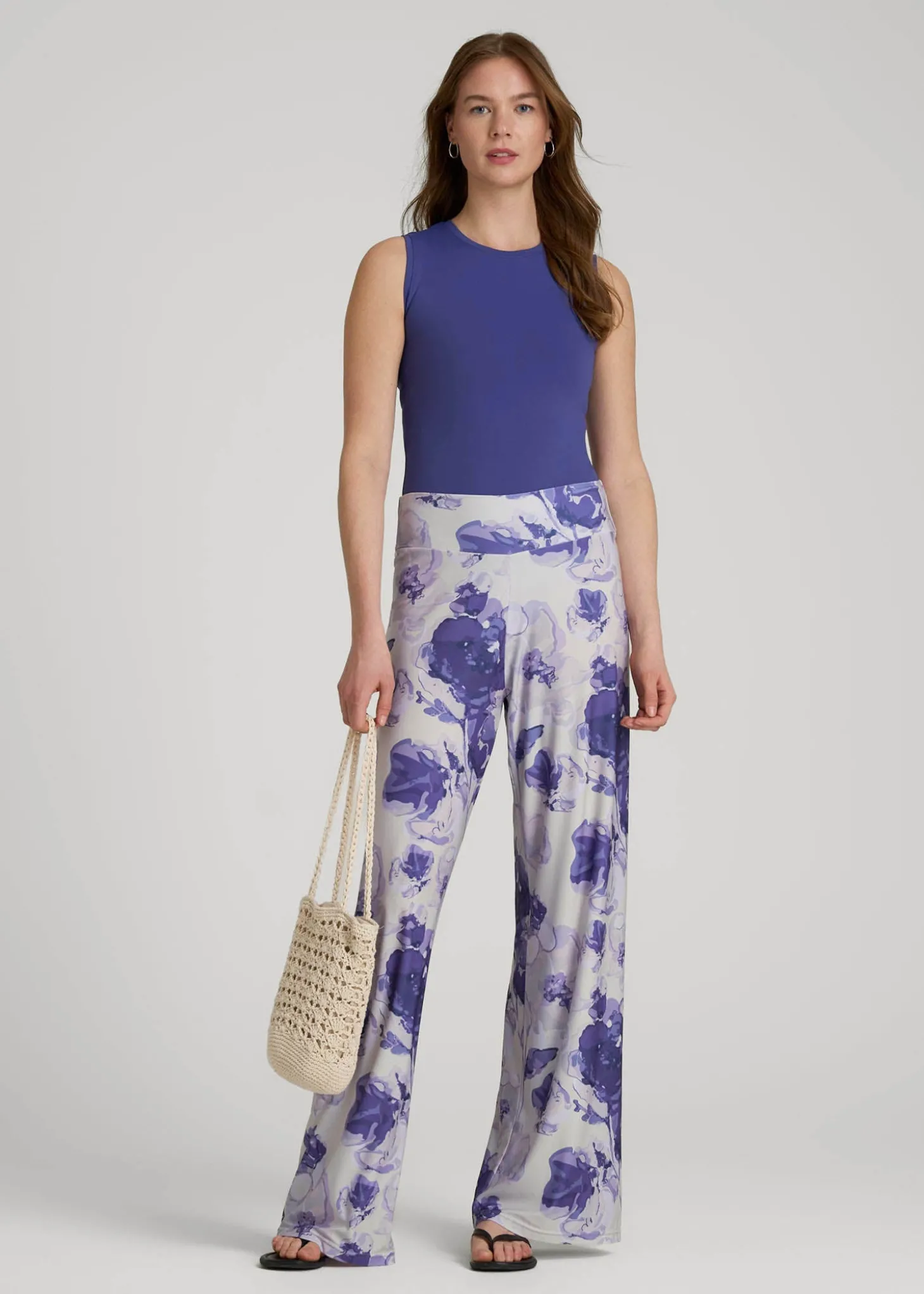 Pull-On Breezy Wide Leg Pants for Tall Women