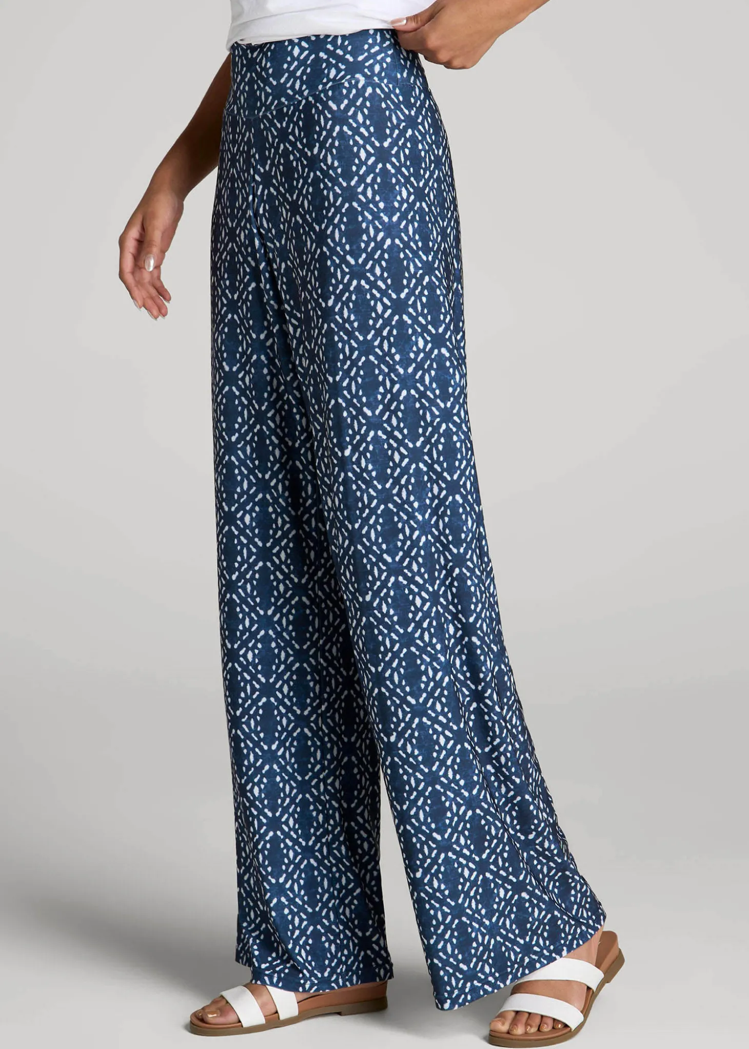 Pull-On Breezy Wide Leg Pants for Tall Women