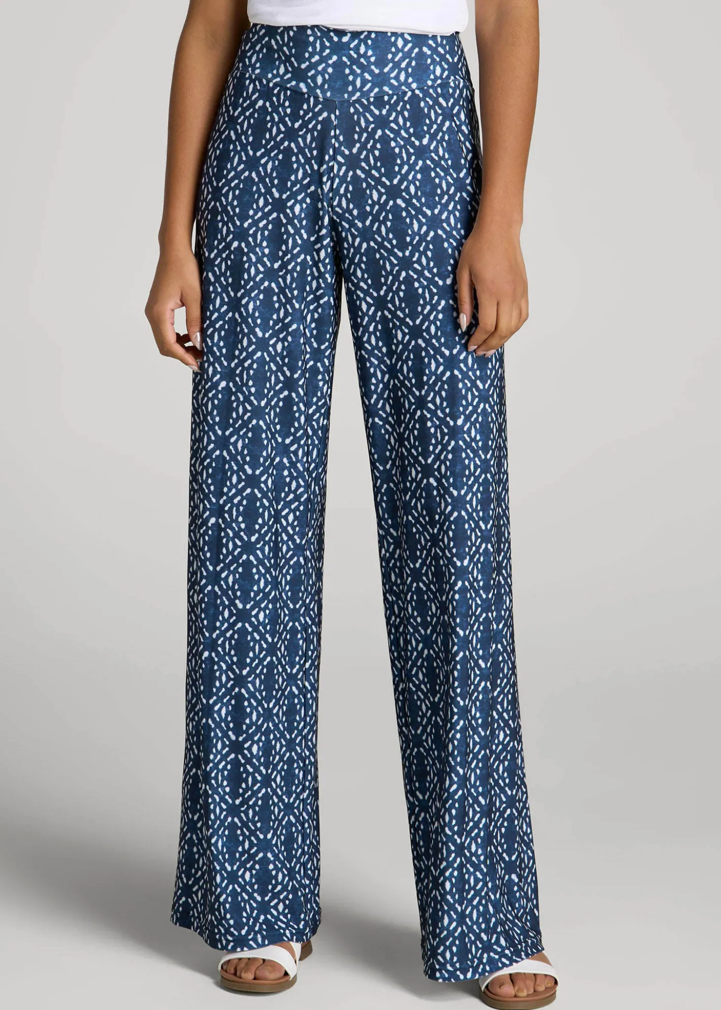 Pull-On Breezy Wide Leg Pants for Tall Women