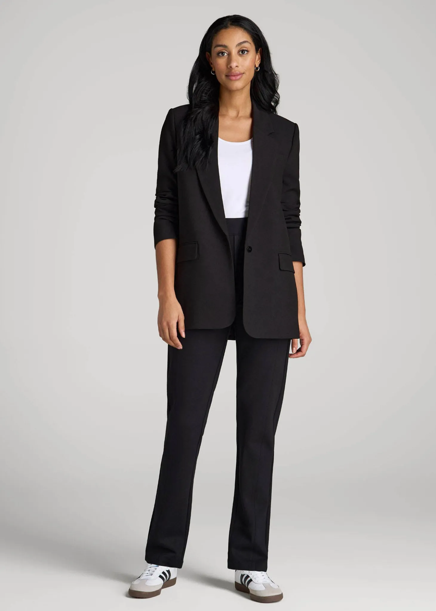 Pull-On Slim Dress Pants for Tall Women