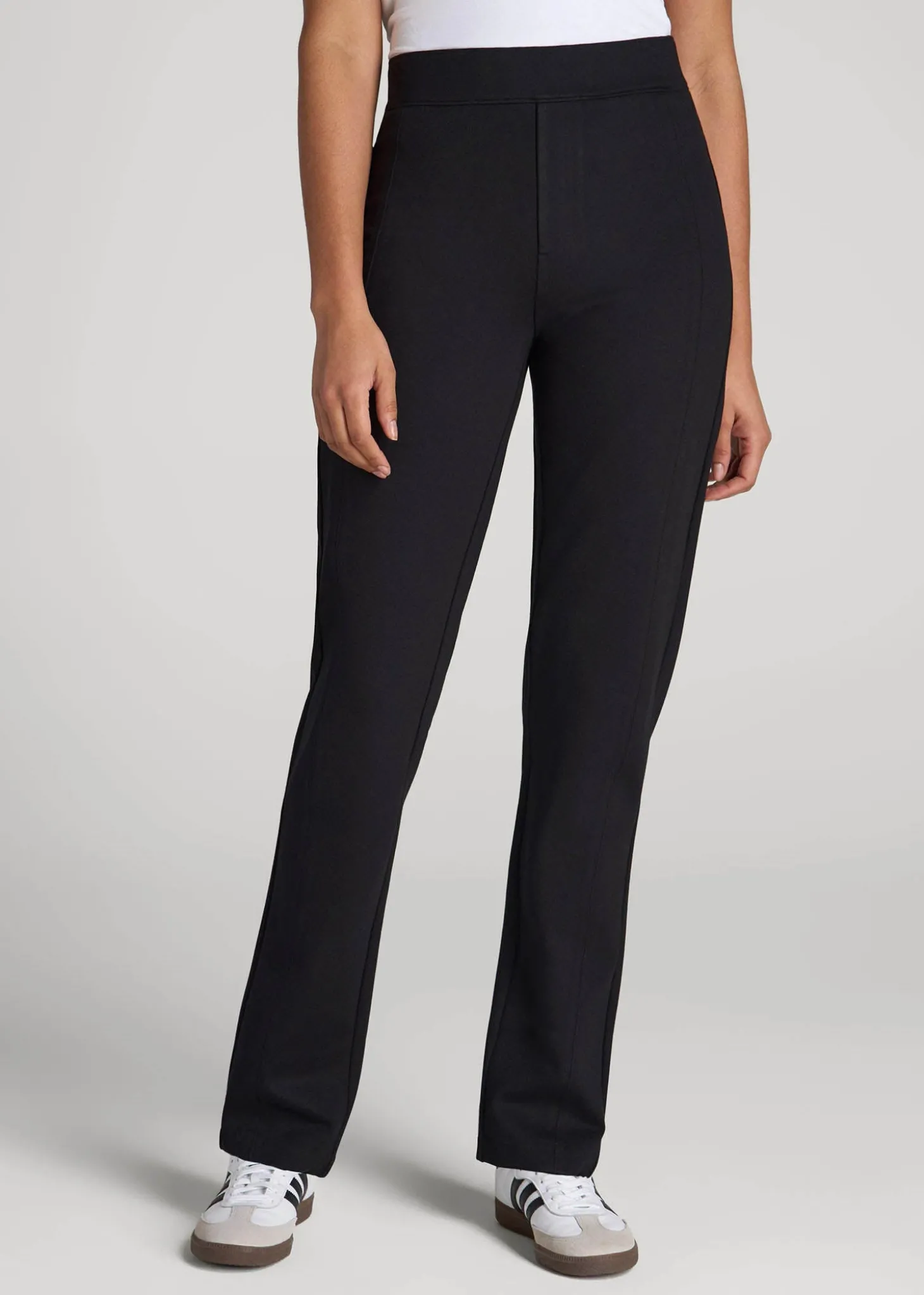 Pull-On Slim Dress Pants for Tall Women