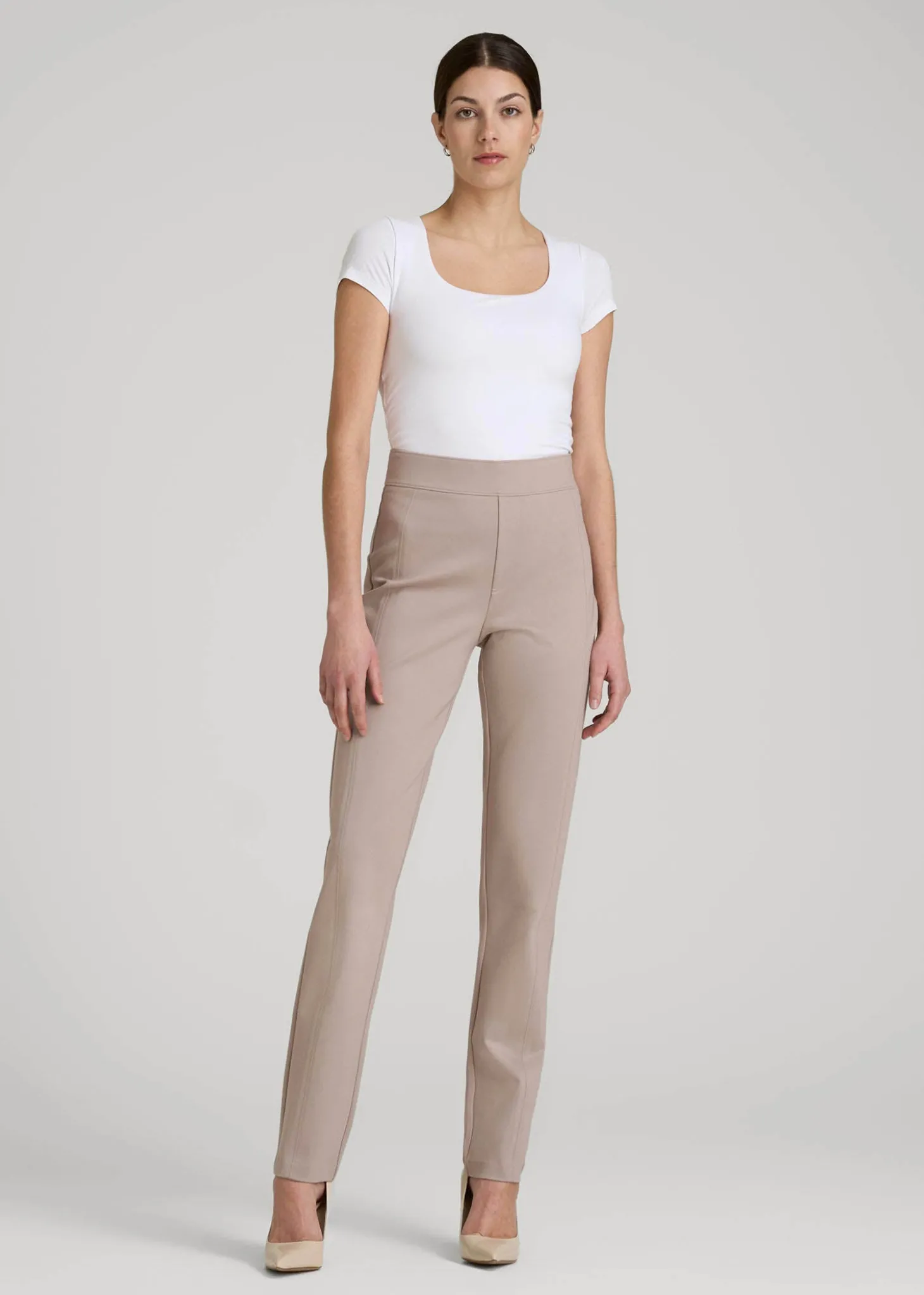 Pull-on Slim Dress Pants for Tall Women