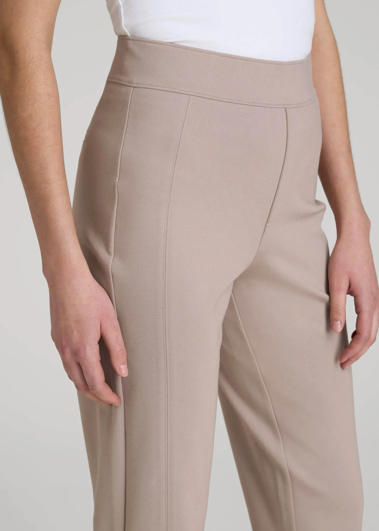 Pull-on Slim Dress Pants for Tall Women