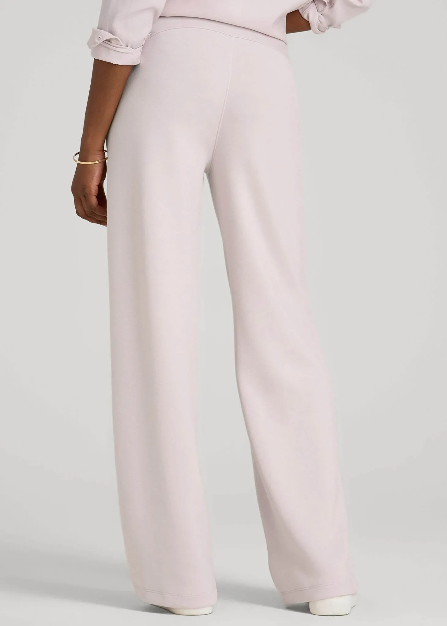 Pull-On Tie Waist Wide Leg Pants for Tall Women