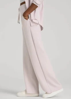 Pull-On Tie Waist Wide Leg Pants for Tall Women