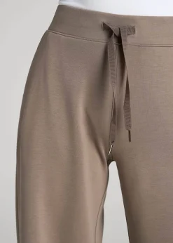 Pull-On Tie Waist Wide Leg Pants for Tall Women