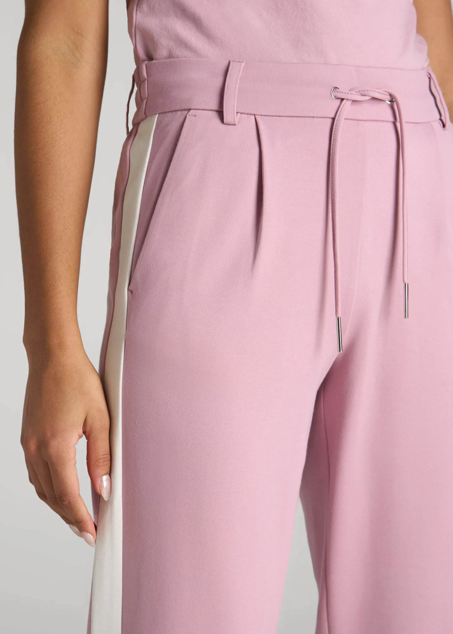 Pull On Tuxedo Stripe Pants for Tall Women