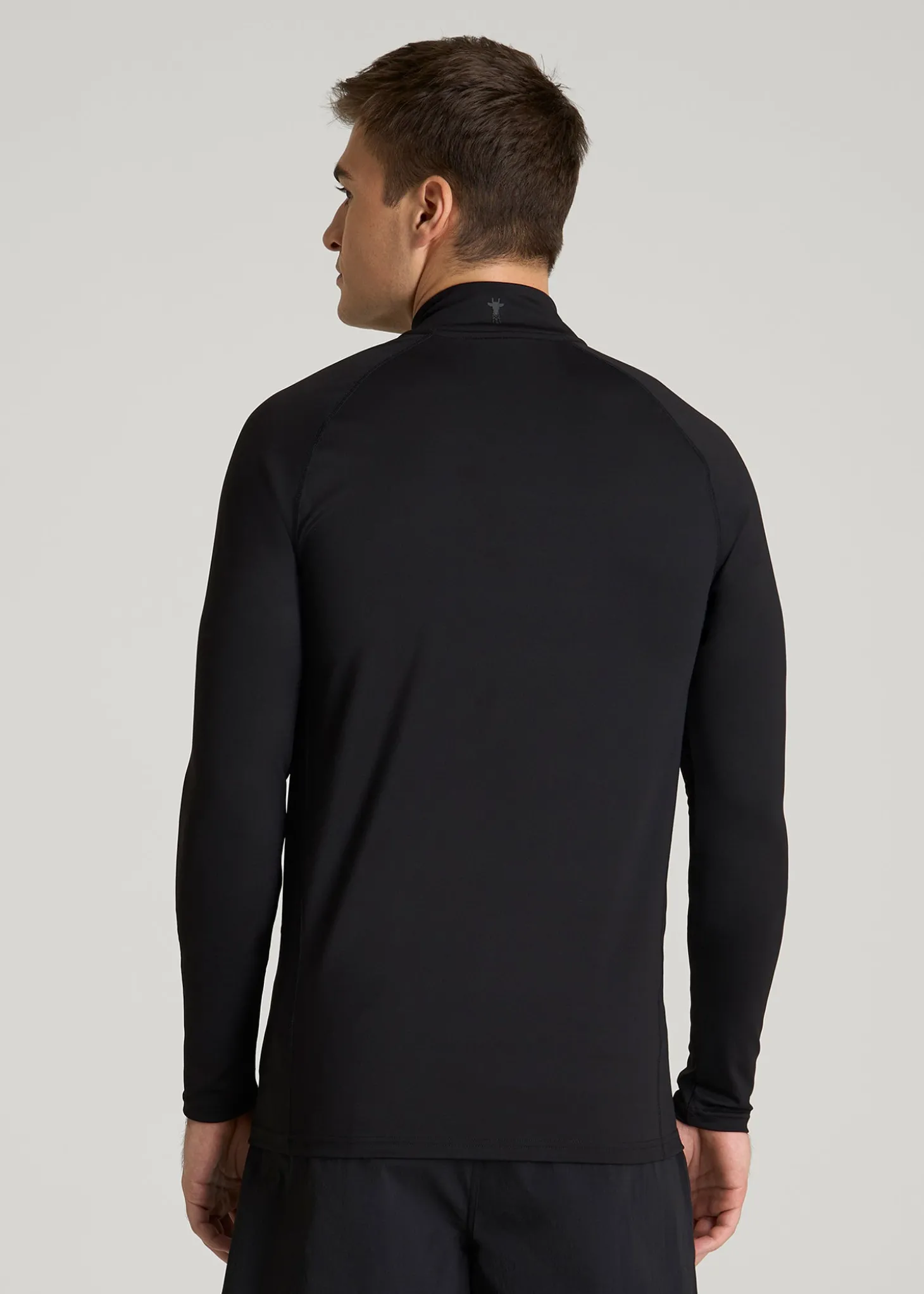 Quarter Zip Long Sleeves Rashguard for Tall Men
