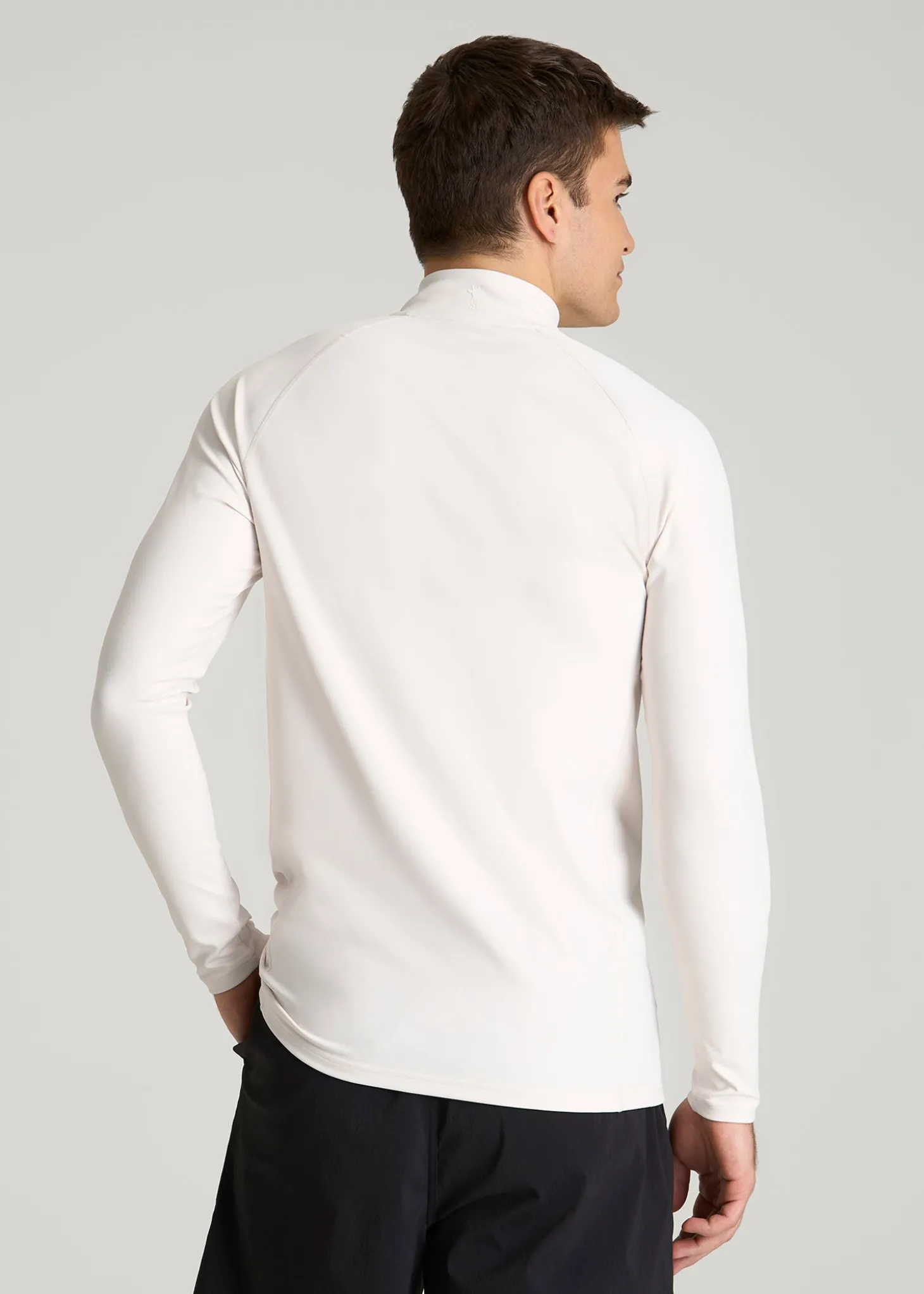 Quarter Zip Long Sleeves Rashguard for Tall Men