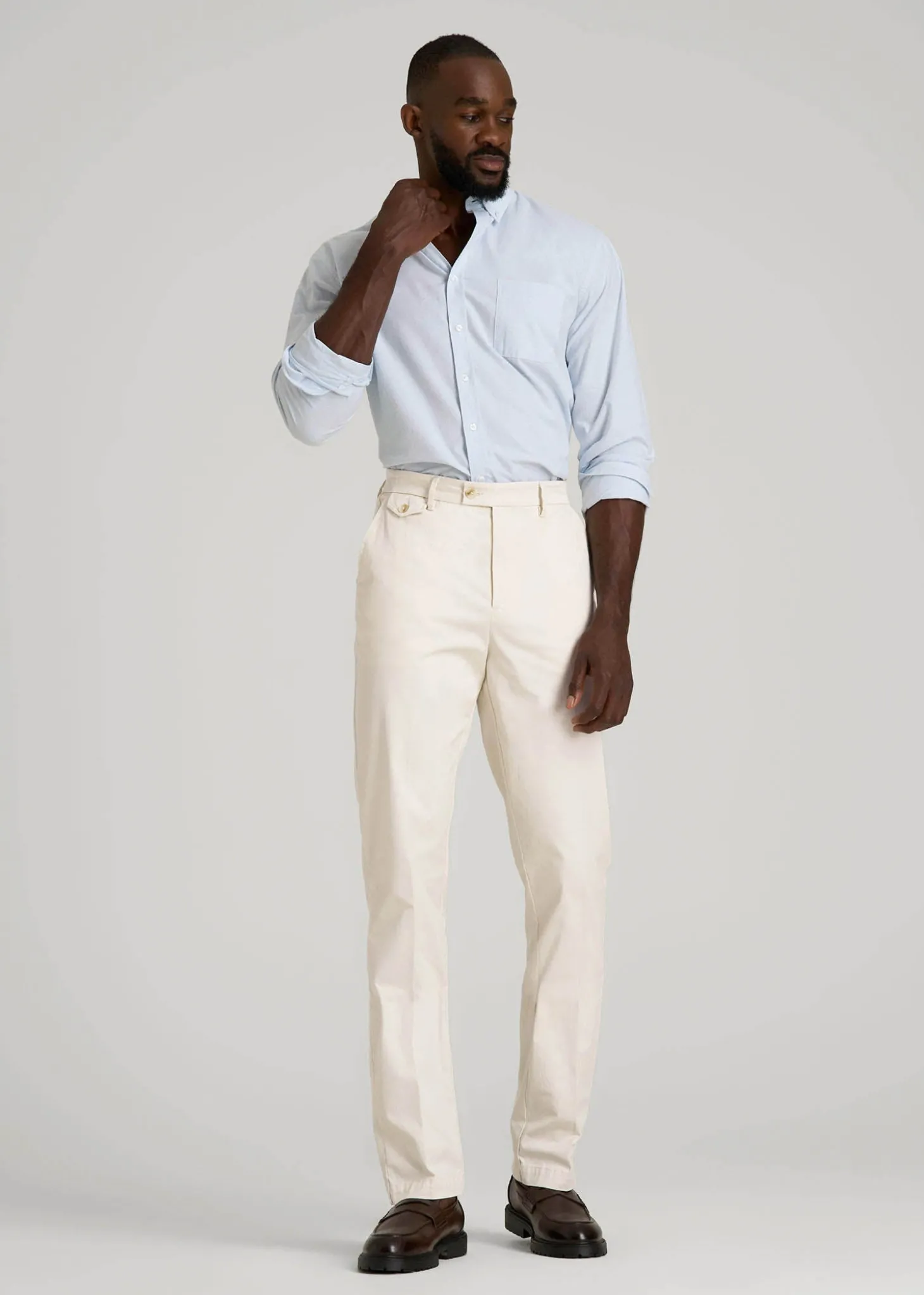 Refined Chinos for Tall Men