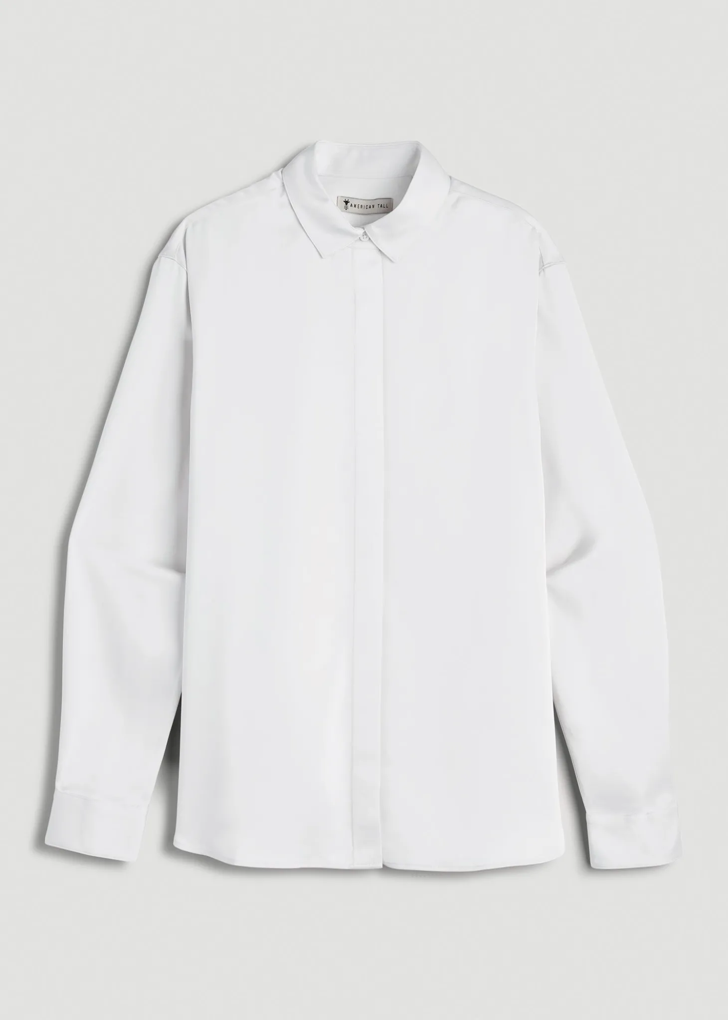 Relaxed Button-Up Blouse for Tall Women