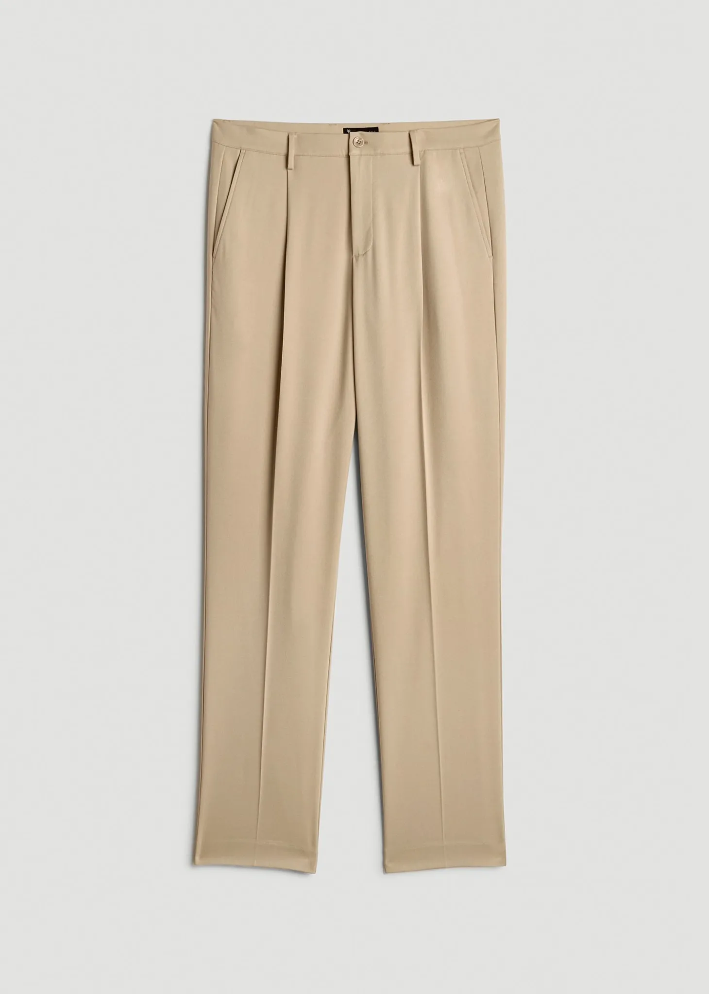 Relaxed Pleated Trousers for Tall Men