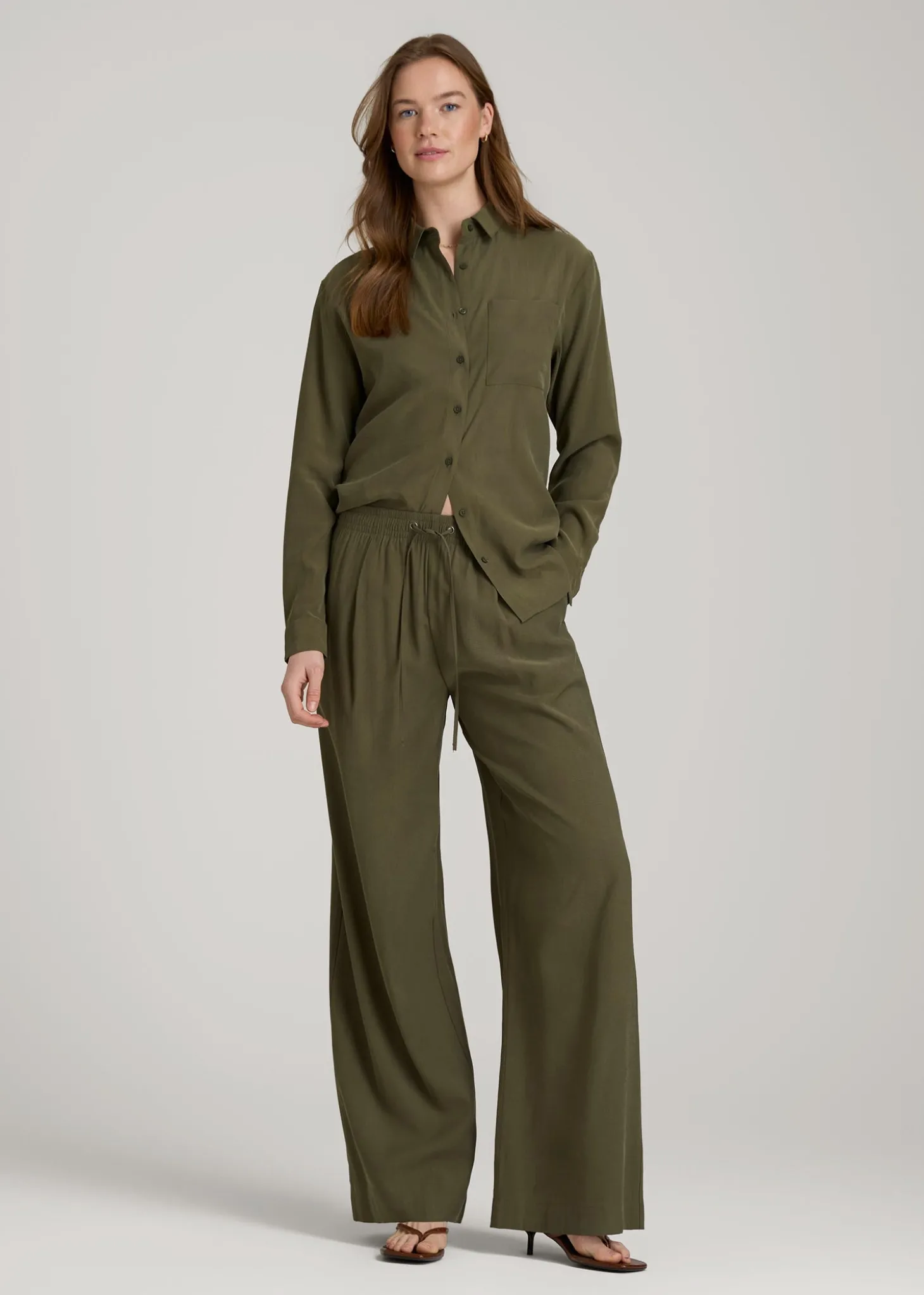 Relaxed Pull-On Pants for Tall Women