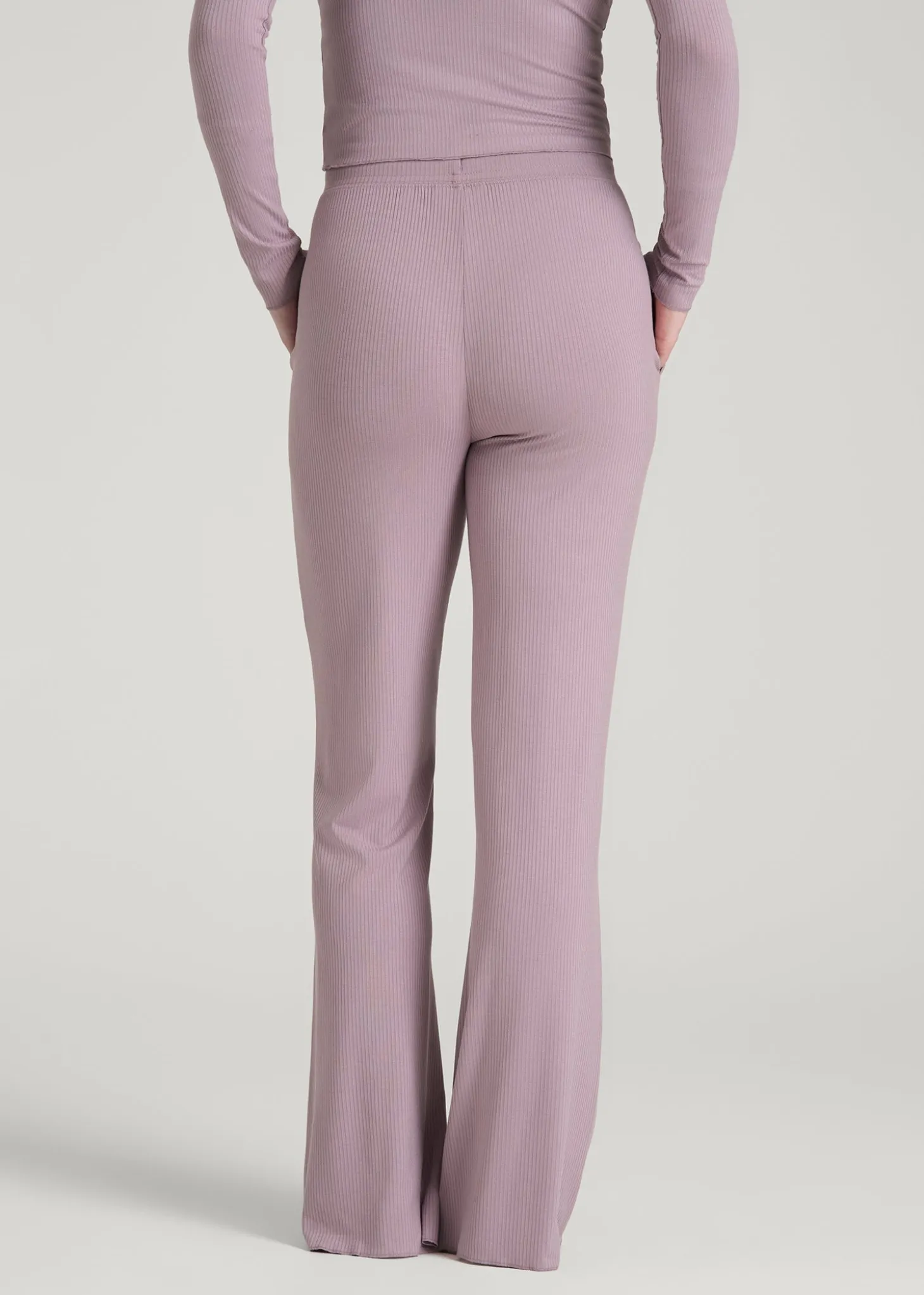 Ribbed Flare Pants for Tall Women