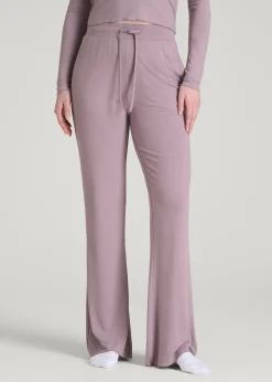 Ribbed Flare Pants for Tall Women
