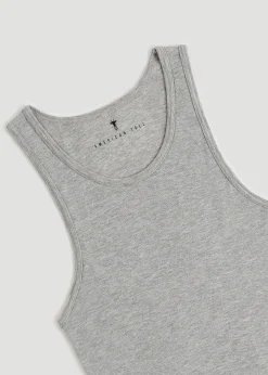 Ribbed Undershirt Tank Top for Tall Men