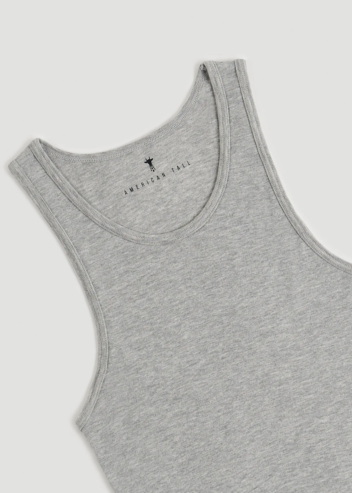 Ribbed Undershirt Tank Top for Tall Men