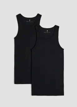 Ribbed Undershirt Tank Top for Tall Men