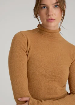 Rolled Mock Neck Sweater for Tall Women