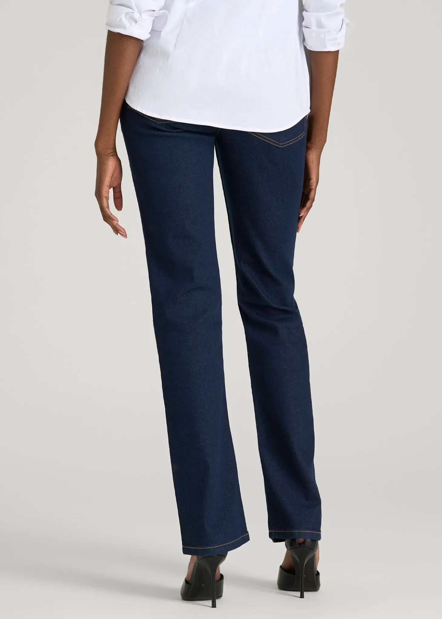 Sadie Mid-Rise Straight Fit Jeans for Tall Women