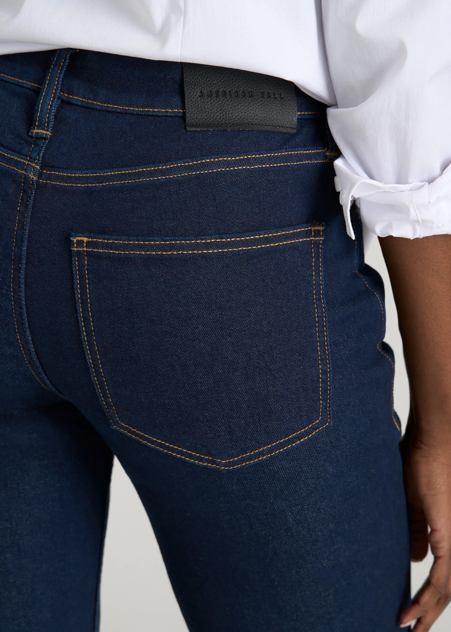 Sadie Mid-Rise Straight Fit Jeans for Tall Women