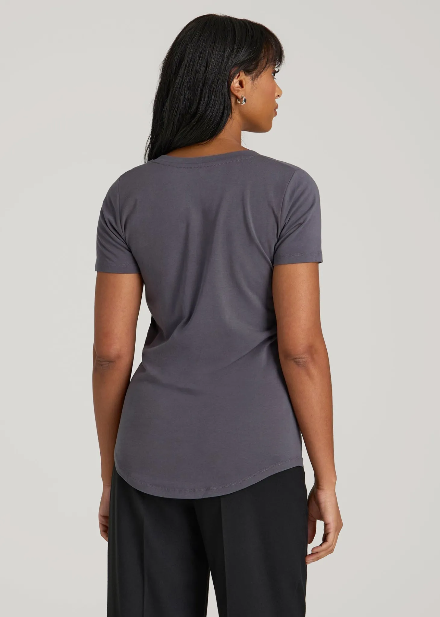 Scoop V-Neck Tee for Tall Women
